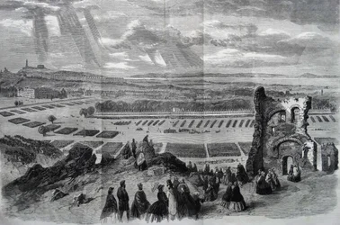 Anmeldelsen af hendes Majestæt af Rifle Volunteers, 1860