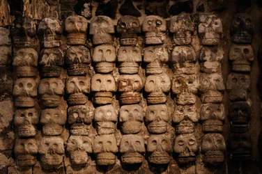 De største azteker, MM7677, Mexico City, Mexico, Templo Mayor Museum, Fotos af stedet, Tzom..., 2008 (foto)
