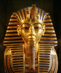 Kong Tutankhamons begravelsesmaske af guld, Det Nye Rige, 2002 (foto)