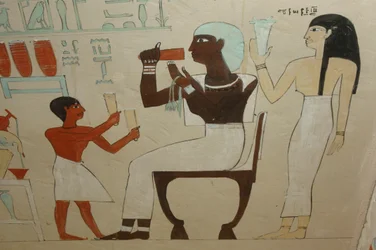 Ashayts sarkofag, detalje, sorte faraoner, nubiere, Egypten, Det Egyptiske Museum, C…, 2007