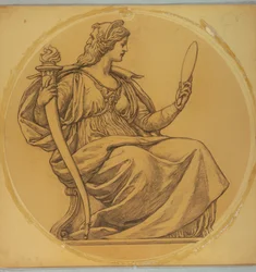 Undersøgelse for "Prudence," Lunette i Hudson County Courthouse, Jersey City, NJ