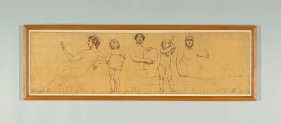 The Statute Law, Undersøgelse for højre panel af "The Reign of Law," Frise for appelretten, New York
