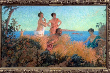 Ancient Scene Maleri af Xavier Roussel Ker (1867-1944)