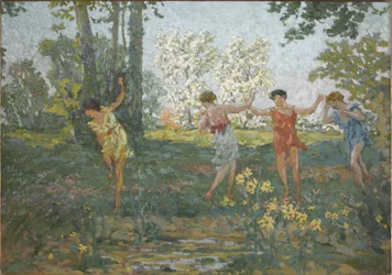 Eurydice bidt af en slange, 1913.