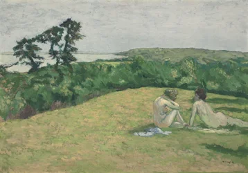 Foran havet (Varengeville), før 1910 (olie på lærred)