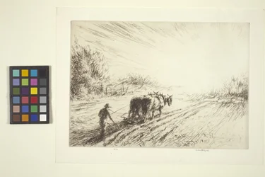 Tidlig pløjning (forår) (ætsning)