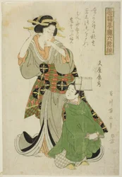 Bunya no Yasuhide, fra serien "Fashionable Children as the Six Immortal Poets (Furyu kodakara rokkasen)"