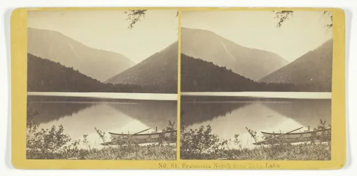 Franconia Notch fra Echo Lake, 185575. Skaber: Kilburn Brothers, BW Kilburn.