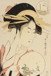 Kisegawa of the Matsubaya, fra serien Comparing the Charms of Five Beauties, ca. 1795.