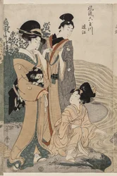 Omi-provinsen fra serien Fashionable Six Jewel Rivers (Furyu Mu Tamagawa)