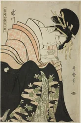 Takigawa, fra serien "Array of Supreme Beauty of the Present Day (Toji zensei bijin zoroe)"