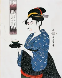 Thea Landmark, Ukiyo-e wo dokut, af Kitagawa Utamaro (1753-1806), Edo Period (1603-1868), Japan