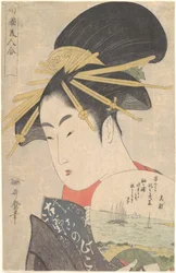 Kurtisanen Konosumi, fra serien Skønheder fra det sydlige kvarter (Nangoku bijin awase)