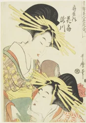 Kurtisanerne Hanao_gi og Takigawa fra O_giya-huset, ca. 1805