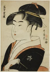Toyohina Tomimoto, fra seriens "fa network s beautie s of Edo (Edo old name beauty)"