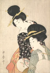 To kvinder, ca. 1790.