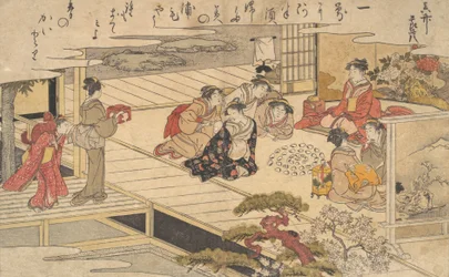Kvinder der leger et spil med skaller, 1790.