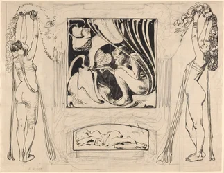 Allegory of Summer, i eller efter 1896 (pen- og blæktegning)