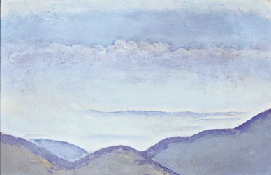 Berge - Bjerge ... (olie på karton)