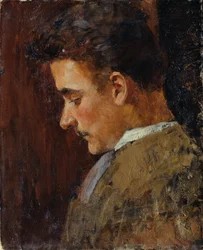 Ungdomsportræt af Rudolf Steindl, kunstnerens svoger