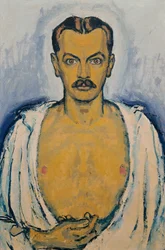 Selvportræt, ca. 1915 (olie på lærred på pap)