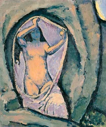 Venus in der Grotte - Venus i grotten ... (olie på lærred)