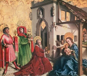 De hellige tre kongers tilbedelse, ca. 1444