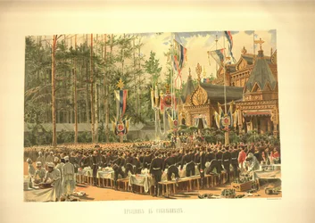 Kroningsfesten i Sokolniki, fra Kroningsalbummet, 1883