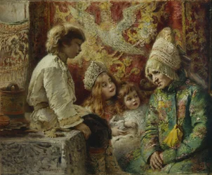 Bedstemor med børn Bedstemødres eventyr, 1882