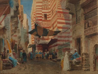På gaden i Kairo, 1873