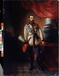 Portræt af kejser Alexander II af Rusland (kendt som Befrieren