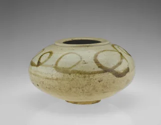 Krukke med design af en drage, Hwanghaedo-provinsen, Choson-periode, anden halvdel af 1600-tallet (porcelæn med jerndekoration under gennemsigtig glasur)