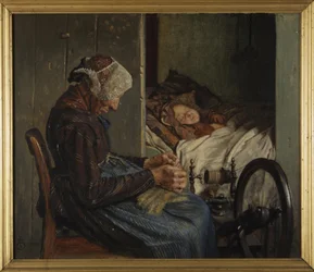 Bedstemoder med sit barnebarn