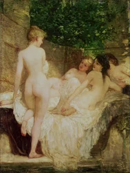 Efter badet, ca. 1880