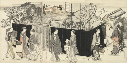 Vender tilbage fra et digtermøde, ca. 1785-89