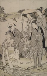 Tamagawa i Musashi-provinsen fra De Seks Juvelfloder