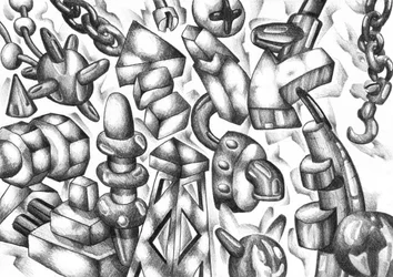 Surrealistiske geometriske maskiner