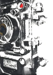 Detaljer om vintage-maskinen