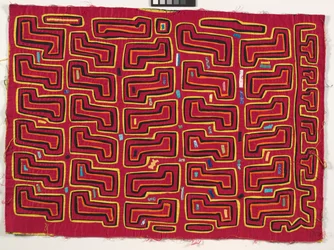 Skjortepanel (mola), ca. 1950 (påført bomuld)