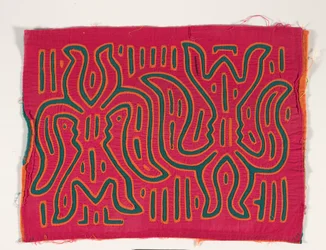 Skjortepanel (mola), ca. 1950 (påført bomuld)