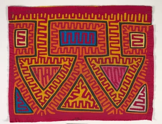 Skjortepanel (mola), ca. 1950 (påført bomuld)