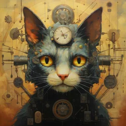 Digital kunst - computerlavet 3d - midjourney - Photoshop