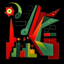 En aktiemarkedstrend i Picasso-stil 2