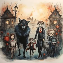 Halloween med vampyrer og varulve 4