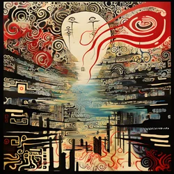 Kunstværk af en sort kvinde i en lyserød træramme, der forkynder, at hun er stærk 1