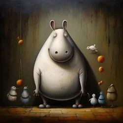 Mit kæledyr er en flodhest 4