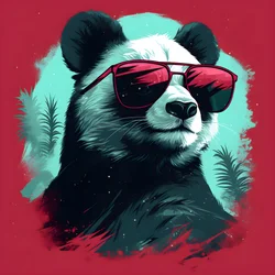 Panda med briller 2