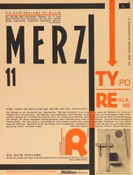 Merz 11. Typografisk reklame, 1924.