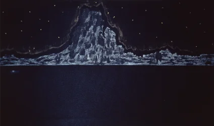 Midnight Eruption, 2004 (akvarel på papir)