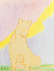 Two of a Kind, 2006 (farveblyant på papir)